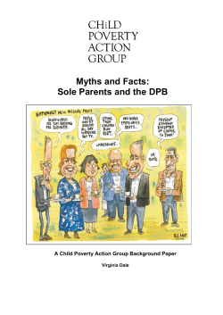 Myths and Facts: Sole Parents and the DPB
