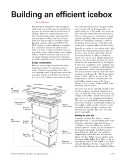 Building an efficient icebox