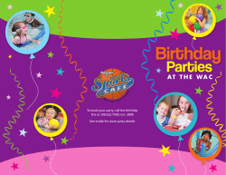 Birthday Parties
