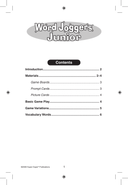 Contents - Super Duper Publications