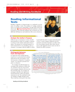 Reading and Writing Handbook