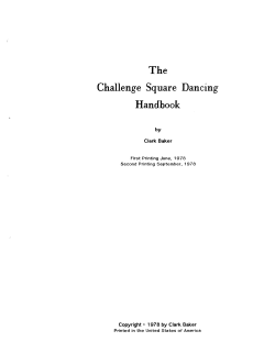 The Challenge Square Dancing Handhook