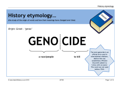 History etymology&hellip;