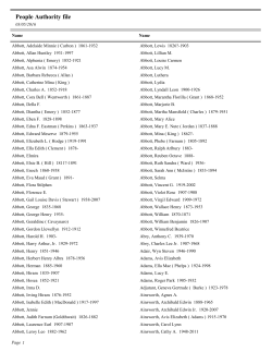 The list is PDF format - Bartlett History Entry Page