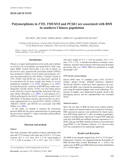 Polymorphisms in FTO, TMEM18 and PCSK1 are associated with