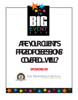 are your client`s prized possessions` covered...well?