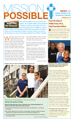 Mission Possible - Catholic Charities of the Archdiocese of Newark