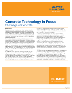 Shrinkage of Concrete