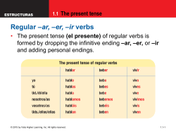 1.1 The present tense