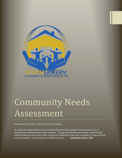 Community Needs Assessment
