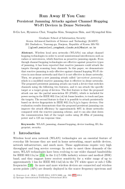 LNCS 8688 - Run Away If You Can: