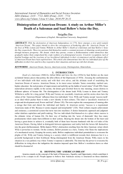 Disintegration of American Dream