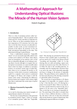 A MathemaƟcal Approach for Understanding OpƟcal Illusions: The