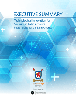 Technological Innovation for Public Safety in Latin America