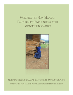 MOLDING THE NON-MAASAI: PASTORALIST ENCOUNTERS WITH