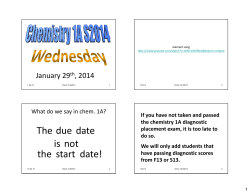 The due date is not the start date!