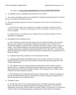 Peralta Community College District Administrative Procedures 3.65