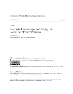 Kaschnitz, Enzensberger, and Sandig: The