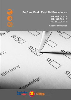 Perform Basic First Aid Procedures