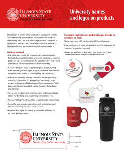 University names and logos on products