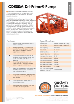 CD500M Dri-Prime&reg; Pump T