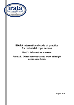 IRATA International code of practice for industrial rope access