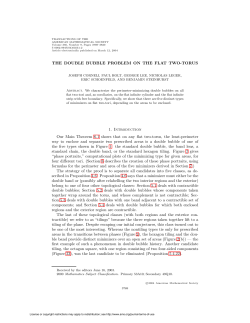 THE DOUBLE BUBBLE PROBLEM ON THE FLAT TWO