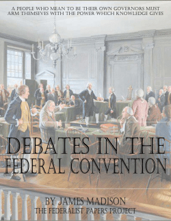 Debates In The Federal Convention Of 1787