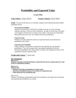 Probability and Expected Value