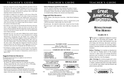 te acher`s guide te acher`s guide te acher`s guide revolutionary war