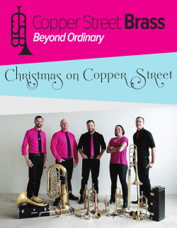 our "One Sheet" - The Copper Street Brass