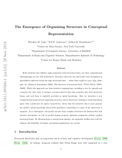 The Emergence of Organizing Structure in Conceptual Representation