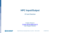HPC Input/Output