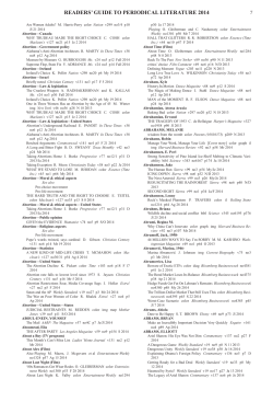 readers` guide to periodical literature 2014