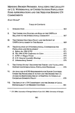 Mending Broken Promises: Analyzing the Legality of US Withdrawal