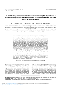 The mobile bag technique as a method for determining the