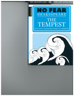 Print Shakespeare`s play The Tempest