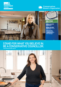 STAND FOR WHAT YOU BELIEVE IN. BE A CONSERVATIVE