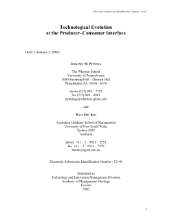 Technological Evolution at the Producer&ndash;Consumer Interface