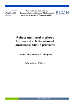Robust multilevel methods for quadratic finite element