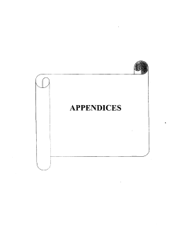 appendices - Shodhganga