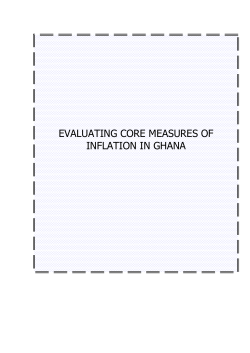 evaluating core measures of inflation in ghana