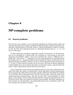 NP-complete problems - People @ EECS at UC Berkeley