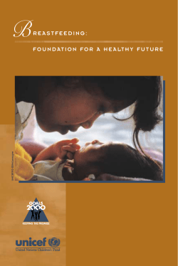 breastfeeding: foundation for a healthy future