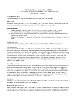 HIST455 Syllabus - Dr. Kurt Hackemer