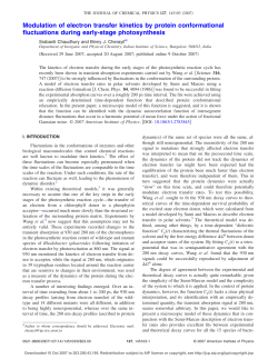Modulation of electron transfer kinetics by protein conformational