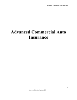 Advanced Commercial Auto Insurance