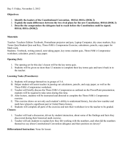 Day 5: Friday, November 2, 2012