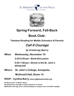 Call It Courage - St. Martin`s-in-the