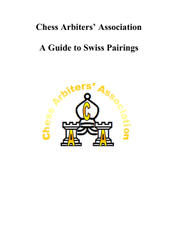 Guide to Swiss Pairings